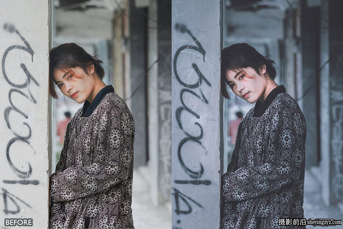 黑暗电影情绪人像LR预设手机调色滤镜Black Tone Lightroom presets