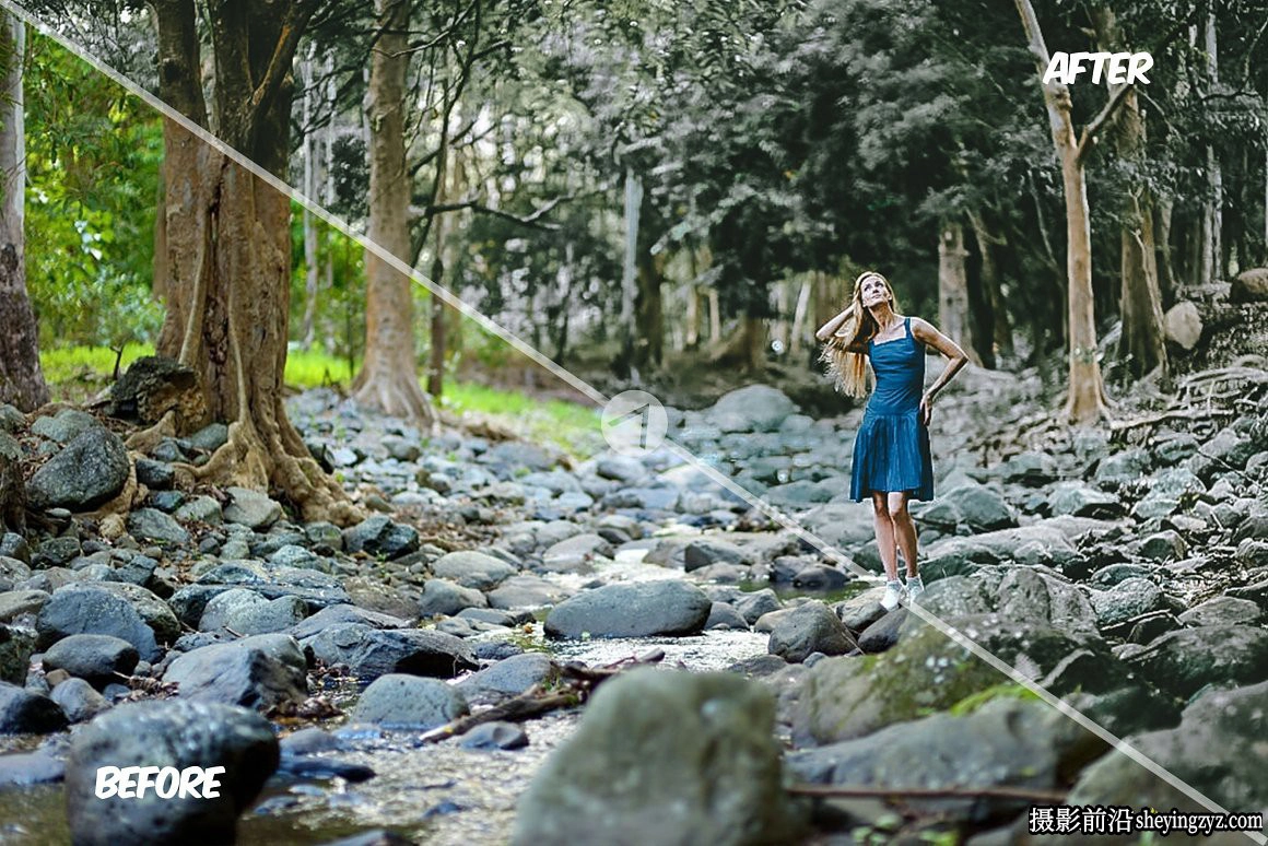 森系电影人像调色LR预设手机调色滤镜 Dramatic Forest Presets