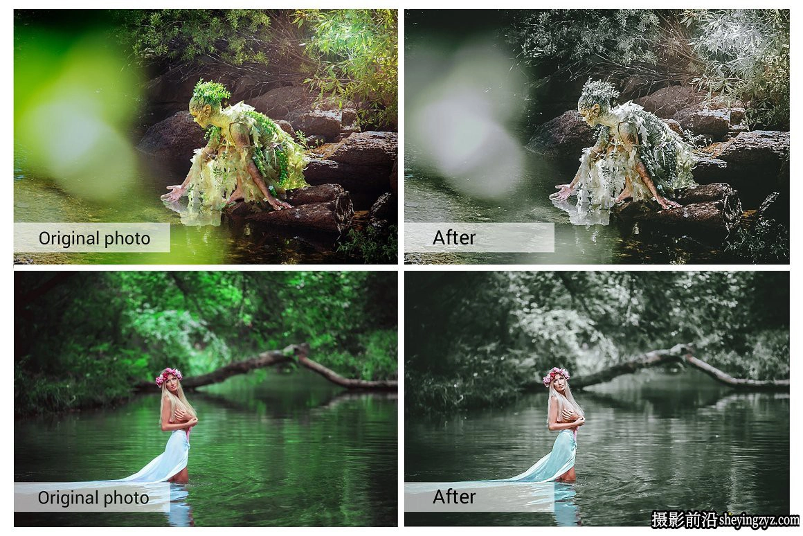 森系电影人像调色LR预设手机调色滤镜 Dramatic Forest Presets