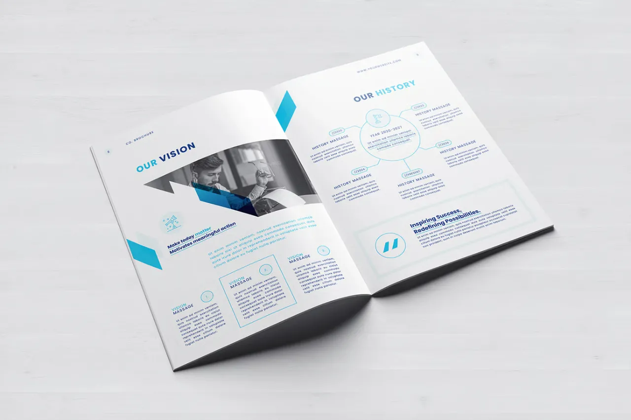 公司宣传册InDesign模板 |Canva |Docx|模板