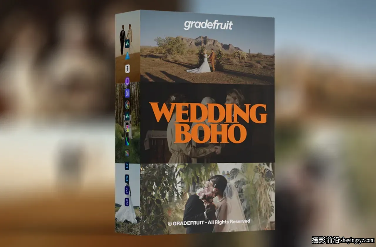波西米亚婚礼LUT调色预设 GradeFruit - Wedding Boho LUTs