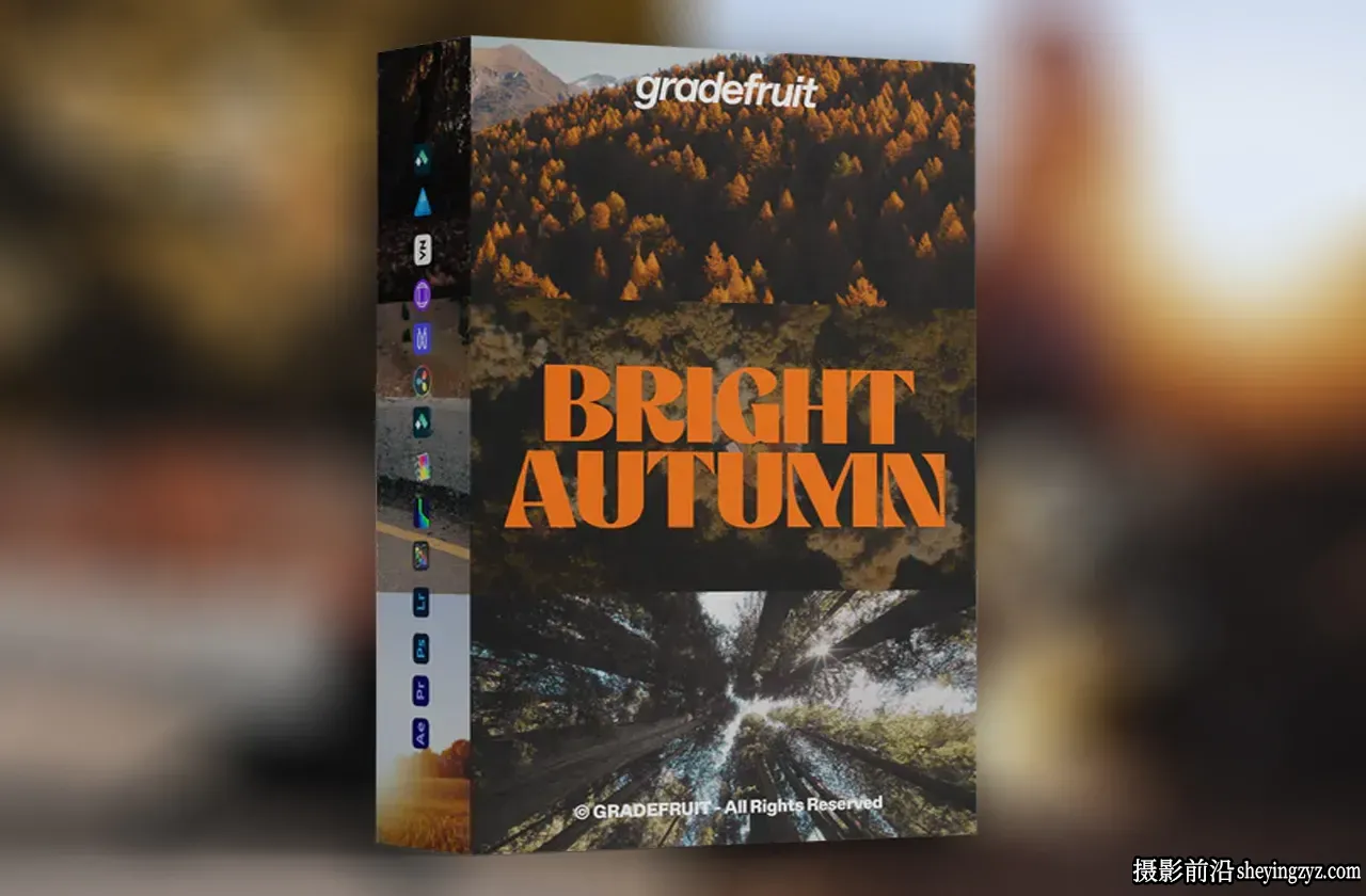 秋季色彩电影风光LUT调色预设 GradeFruit - Bright Autumn LUTs