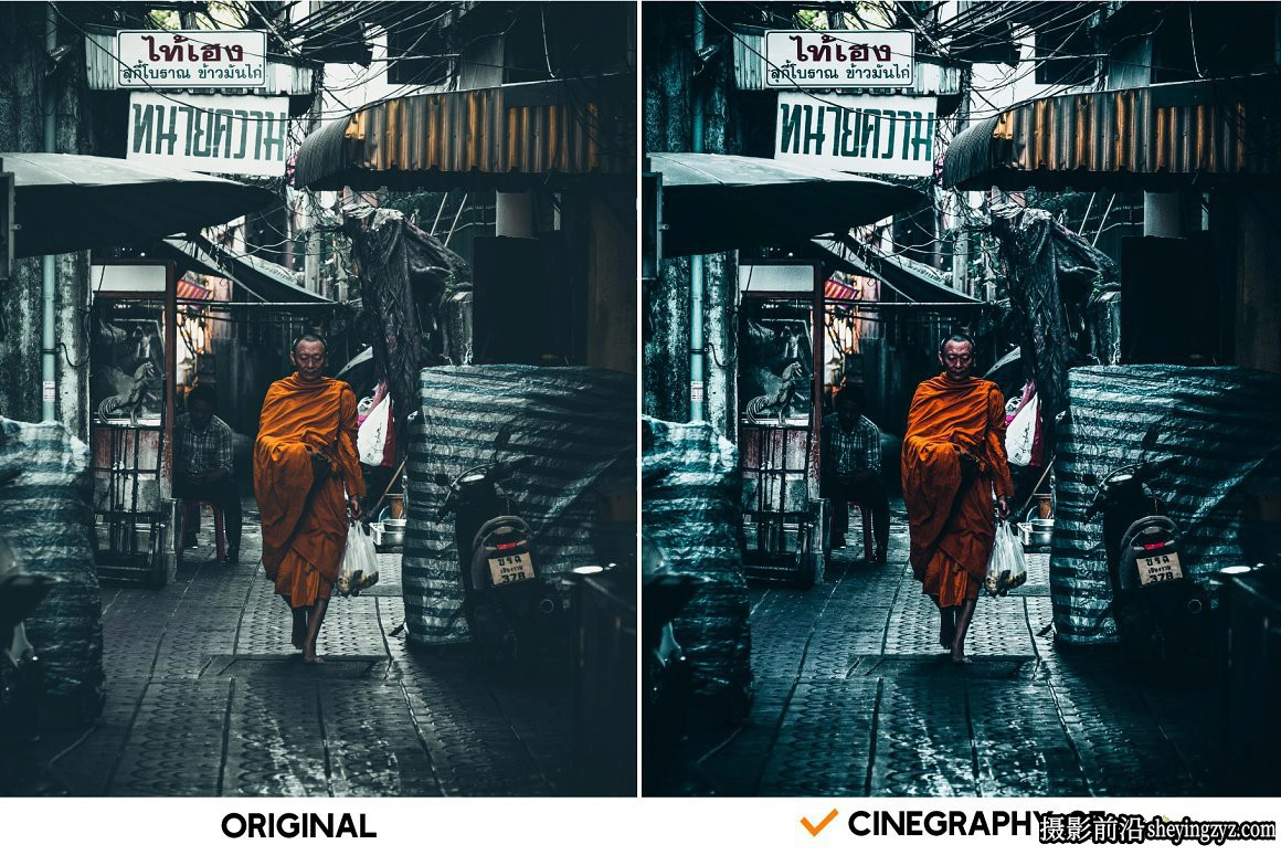 电影氛围城市街拍人像调色LR预设手机滤镜 Cinegraphy Presets