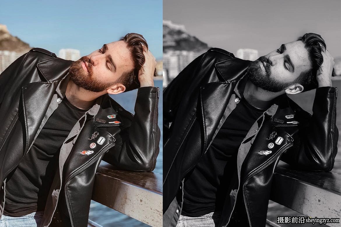 经典质感黑白人像调色LR预设 Men Lightroom Presets