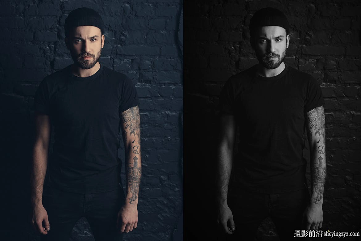 经典质感黑白人像调色LR预设 Men Lightroom Presets