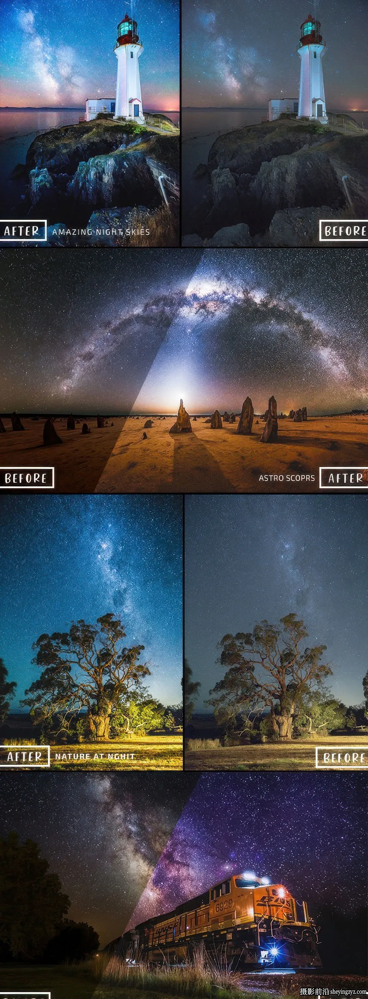 星空天文摄影调色LR预设 Astrophotography Presets