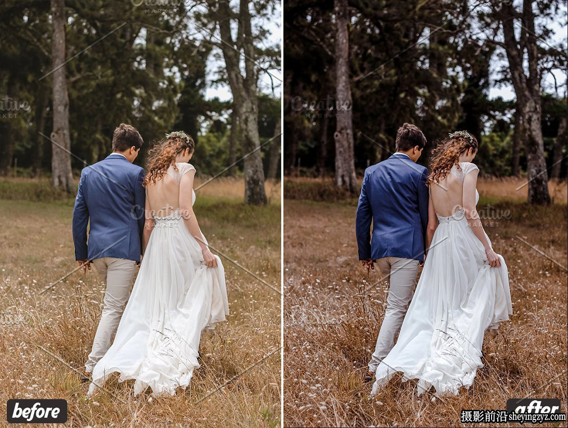 电影婚礼情绪人像LR预设 Moody Wedding Lightroom Presets