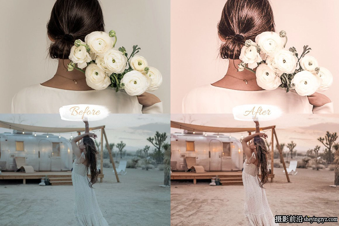 玫瑰金高级人像LR预设手机滤镜 Rose Gold  Presets Collection