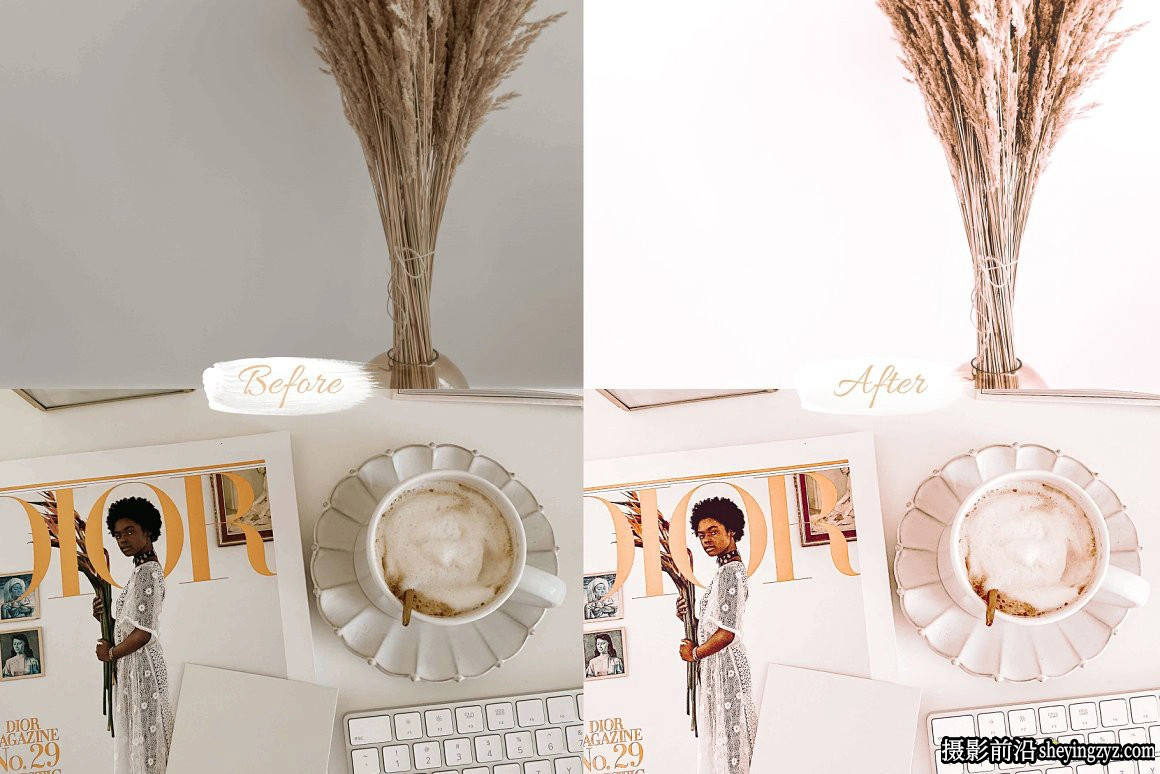 玫瑰金高级人像LR预设手机滤镜 Rose Gold  Presets Collection