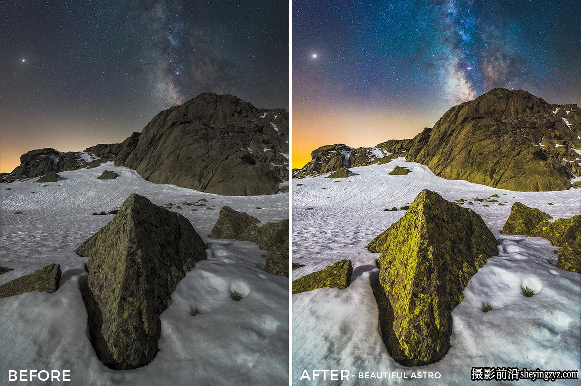 天文星空银河风光摄影LR预设 Astro Photography Lightroom Presets