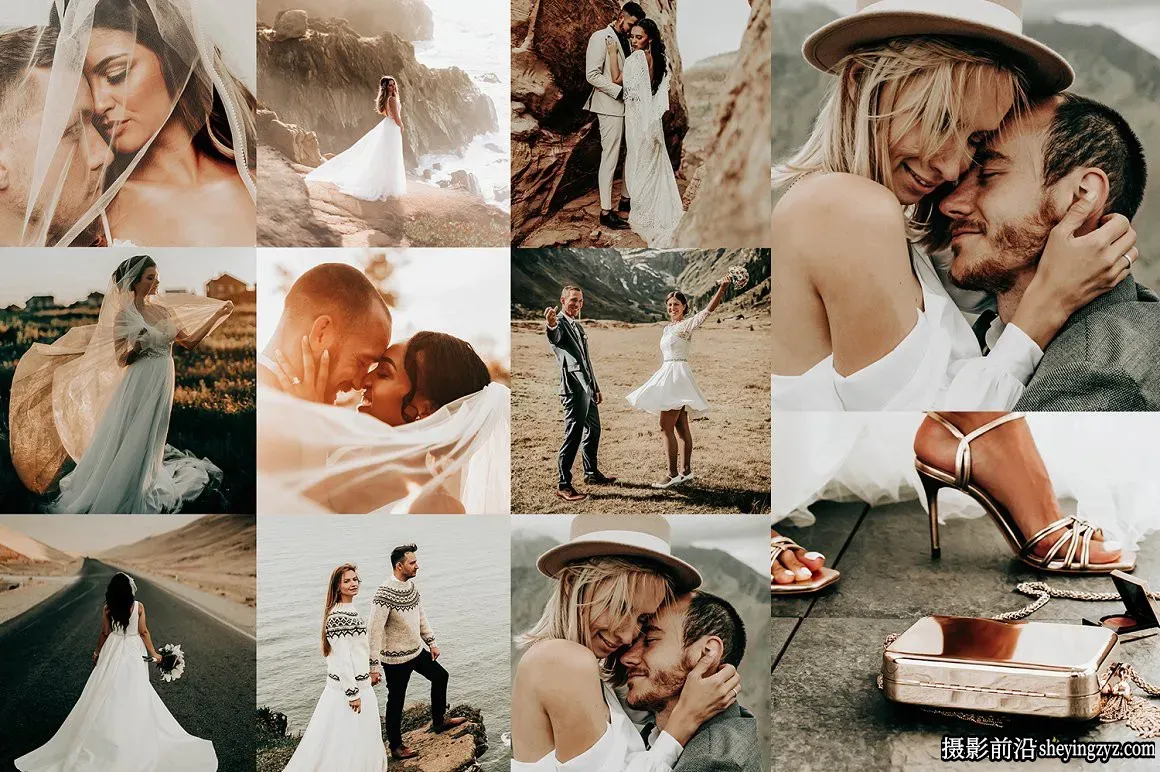 波西米亚电影婚礼人像调色LR预设WEDDING LIGHTROOM PRESETS