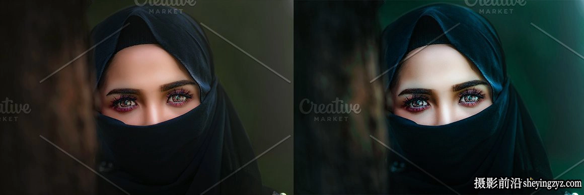 免费lr预设-蓝绿调人像调色LR预设 Lightroom Presets Peacock