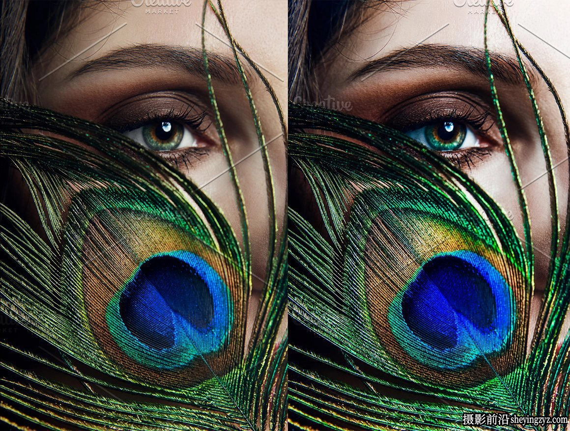 免费lr预设-蓝绿调人像调色LR预设 Lightroom Presets Peacock