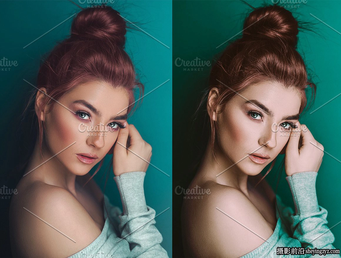 免费lr预设-蓝绿调人像调色LR预设 Lightroom Presets Peacock