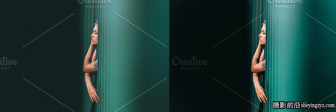 免费lr预设-蓝绿调人像调色LR预设 Lightroom Presets Peacock