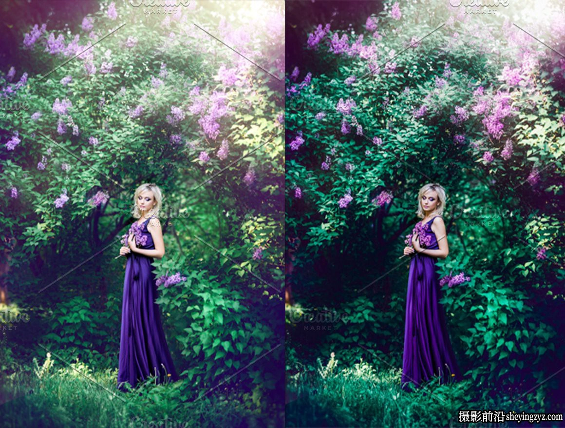 免费lr预设-蓝绿调人像调色LR预设 Lightroom Presets Peacock