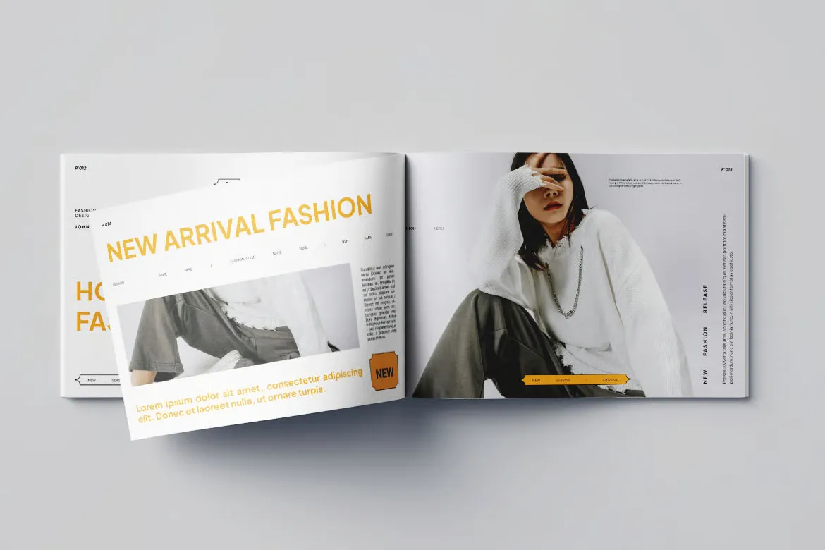 商业时尚目录手册排版布局 第13卷InDesign模板