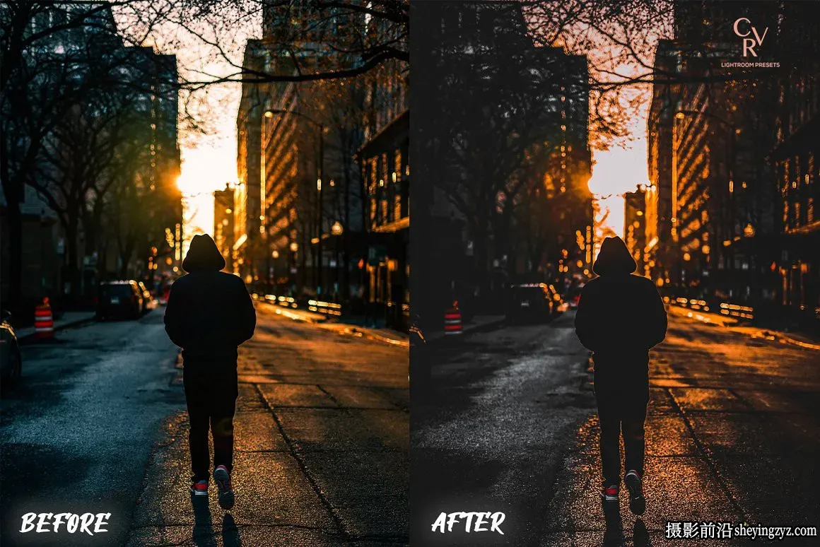 黑金橙色工业风城市街拍LR预设 Black Orange Lightroom Presets