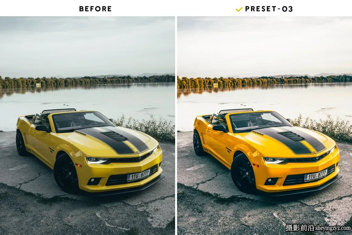 商业汽车摄影后期调色LR预设及手机调色滤镜 Automobile Presets