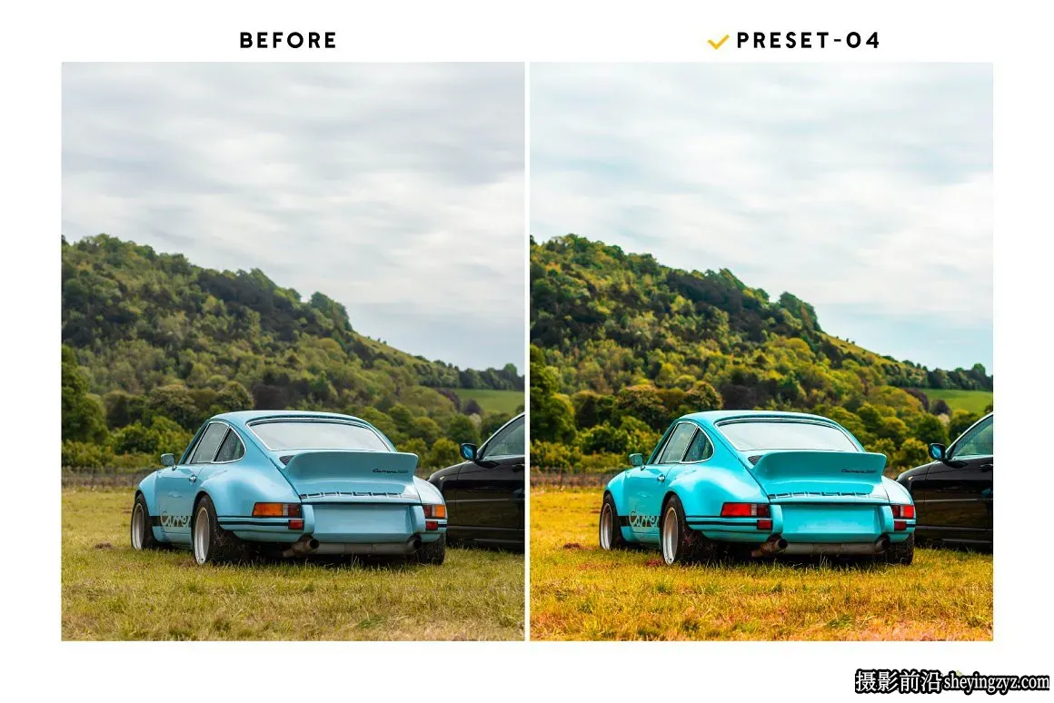 商业汽车摄影后期调色LR预设及手机调色滤镜 Automobile Presets