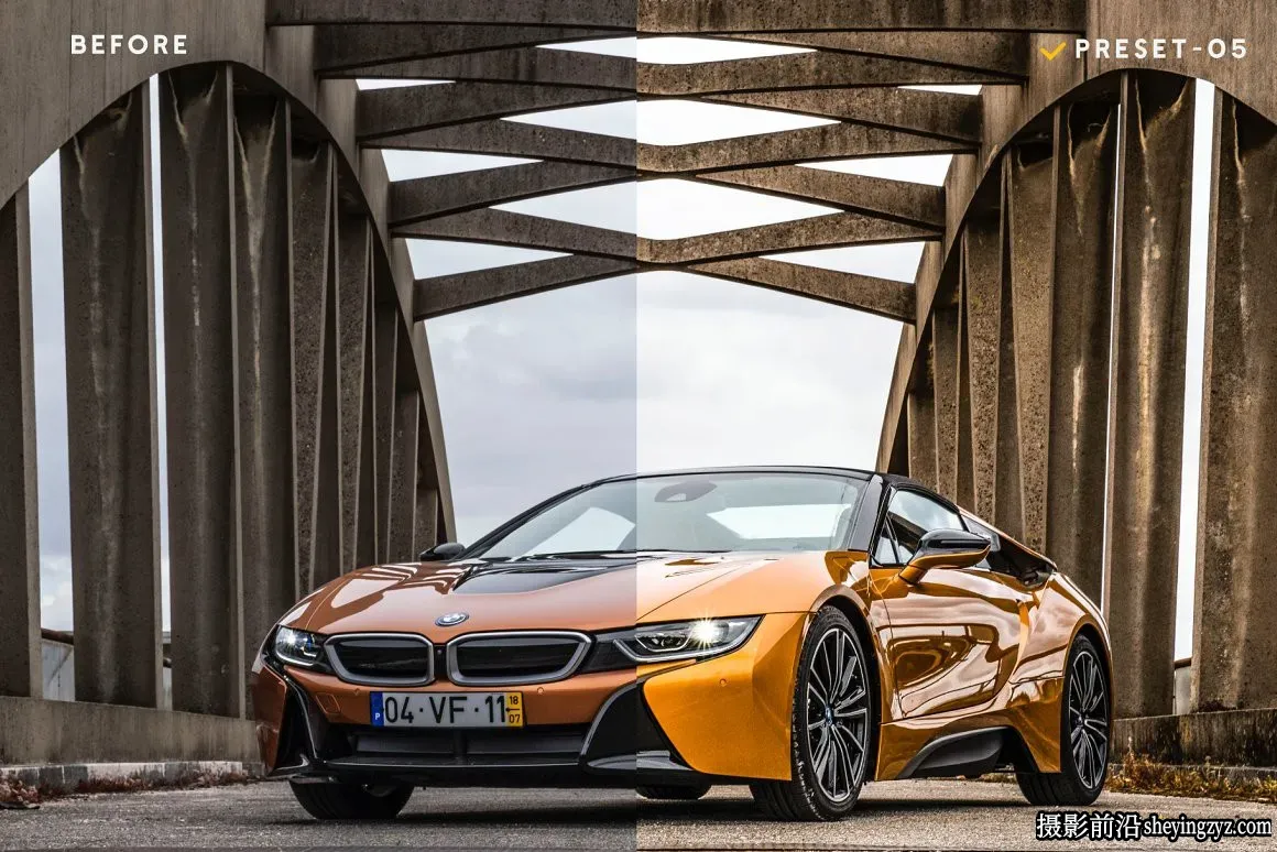 商业汽车摄影后期调色LR预设及手机调色滤镜 Automobile Presets