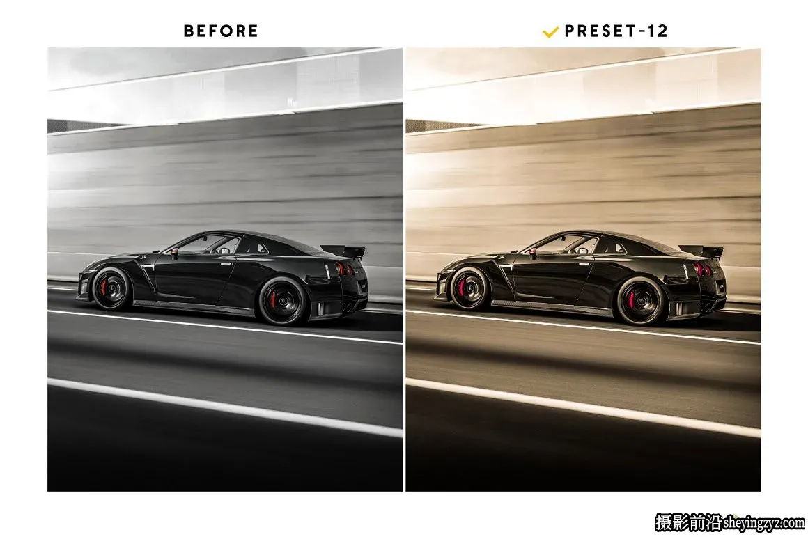 商业汽车摄影后期调色LR预设及手机调色滤镜 Automobile Presets