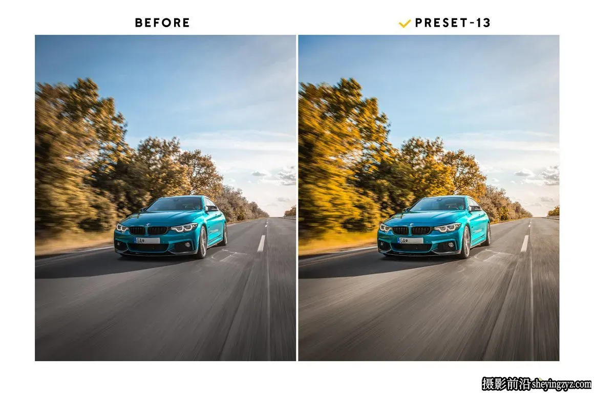 商业汽车摄影后期调色LR预设及手机调色滤镜 Automobile Presets
