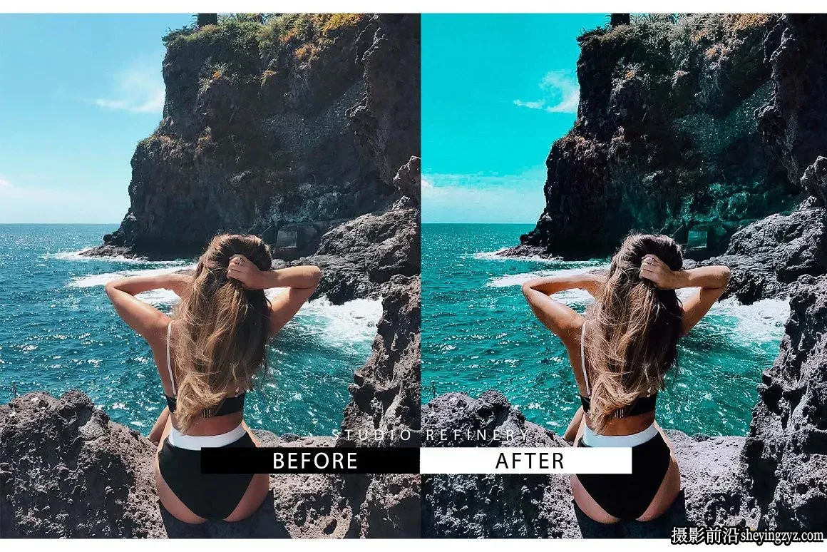 旅拍青橙色人像手机调色滤镜Teal Orange Mobile Lightroom Presets