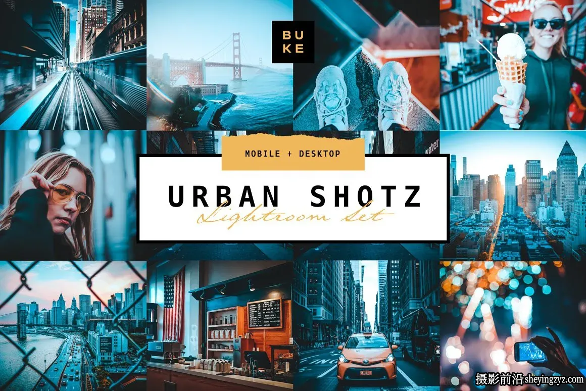 城市建筑蓝调风光调色LR预设 Urban Shotz Pro Lightroom Preset