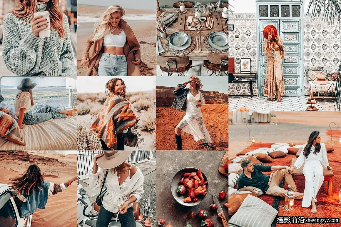 波希米亚电影人像LR预设手机滤镜 BOHO LIGHTROOM PRESETS