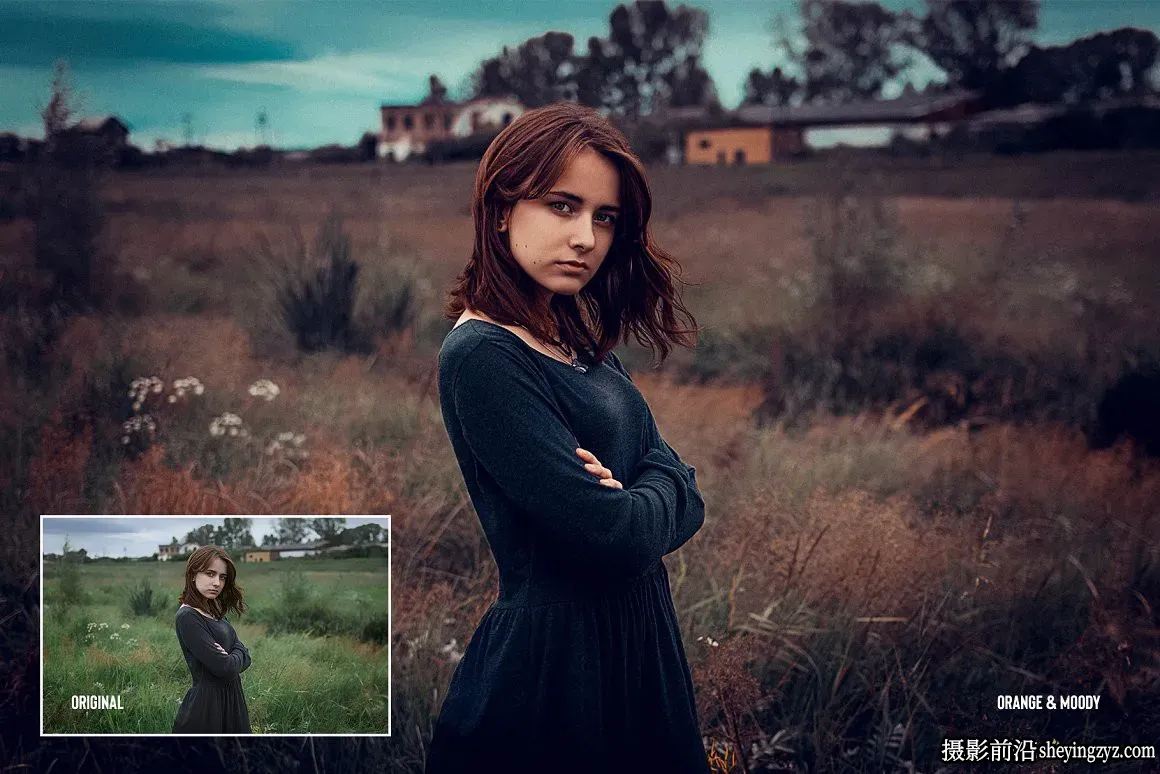 网红人像青橙色调LR预设手机调色滤镜ORANGE tone Lightroom presets