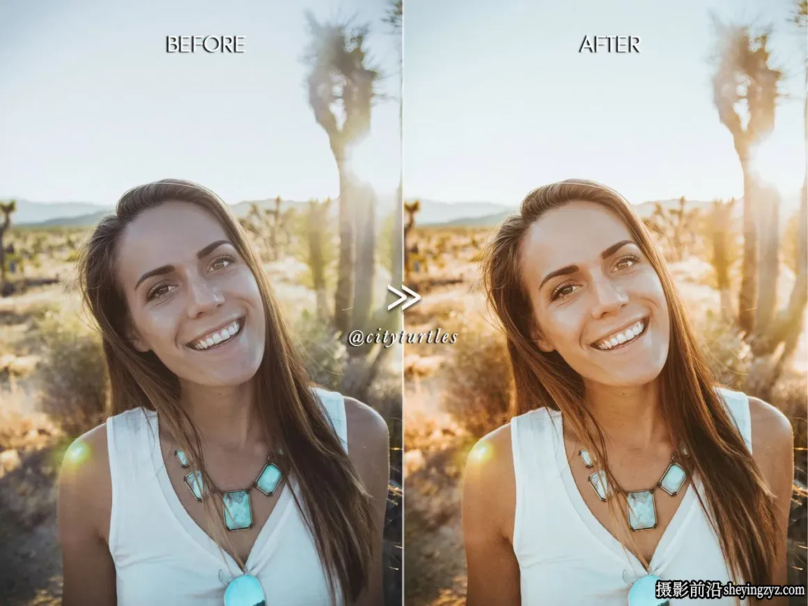 旅拍电影人像LR预设手机滤镜 DESERT BABE Outdoor Portrait Presets