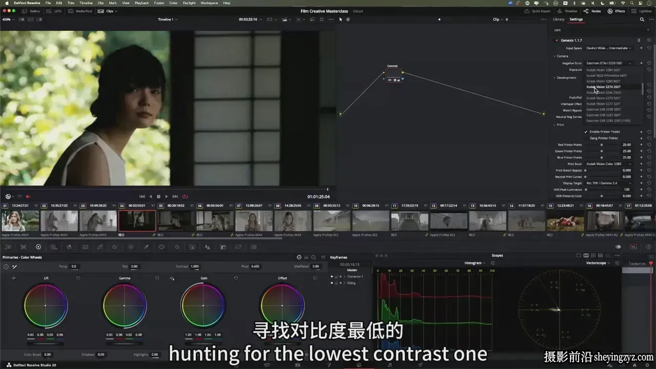达芬奇调色专业级捆绑包大师班教程+达芬奇节点-中英字幕