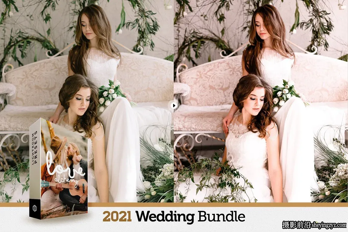 200+高级婚礼调色Lr预设手机调色滤镜  Wedding Presets Bundle