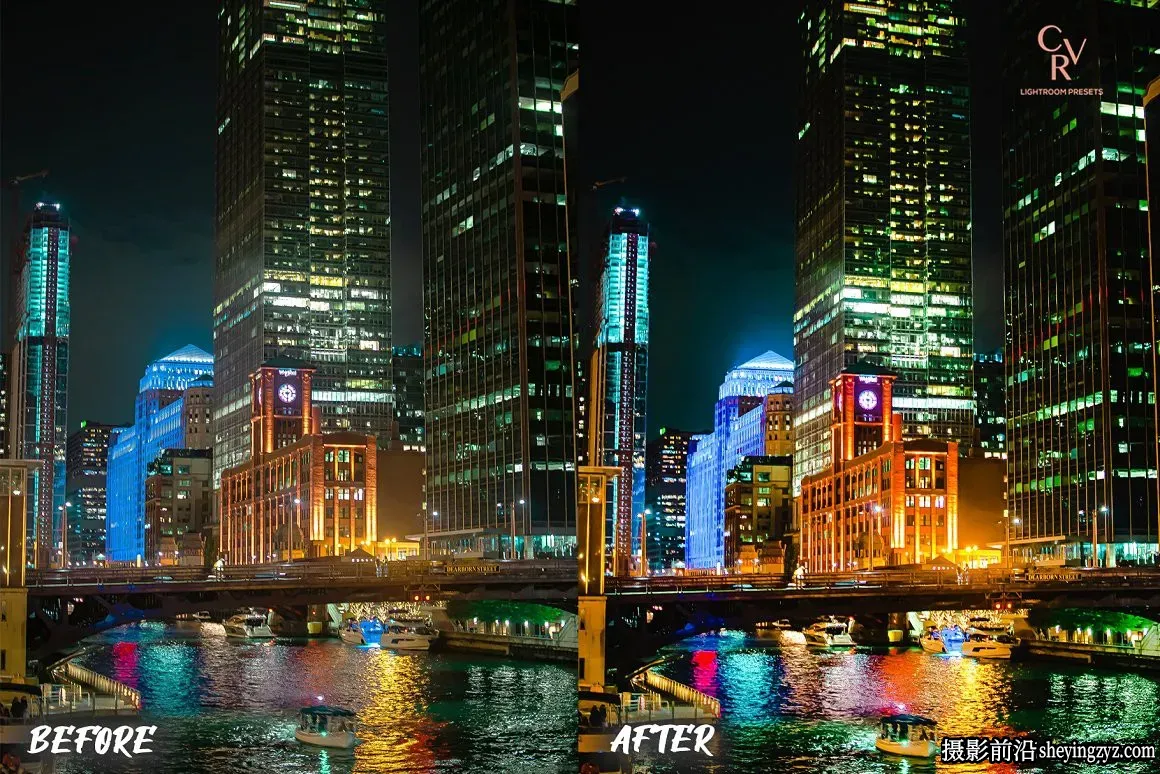 城市街头夜景霓虹灯风光调色LR预设 Night City Lightroom Presets