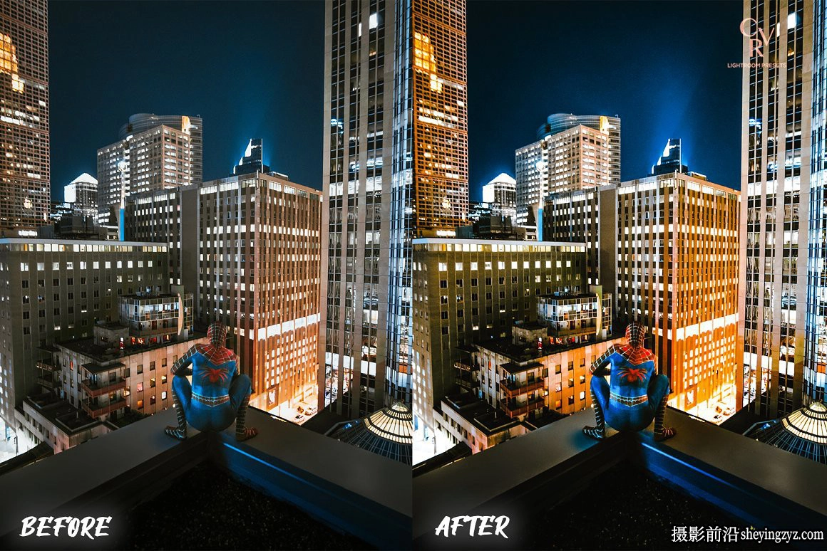 城市街头夜景霓虹灯风光调色LR预设 Night City Lightroom Presets