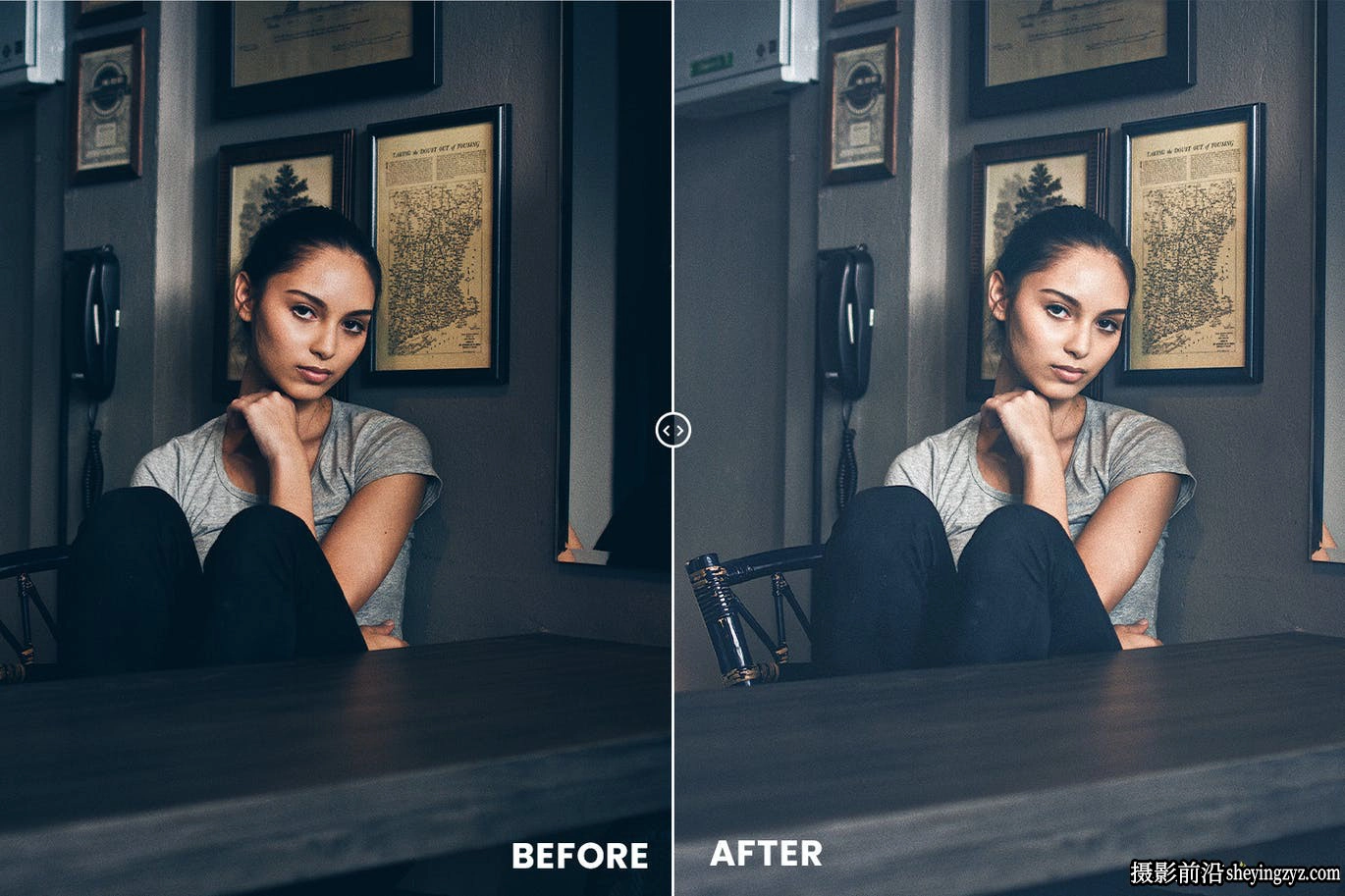 室内电影人像调色LR预设及PS动作 Brighten Room Lightrom Presets