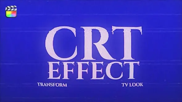 FCPX插件-复古CRT老电视机视觉特效动画效果 VH-56702391
