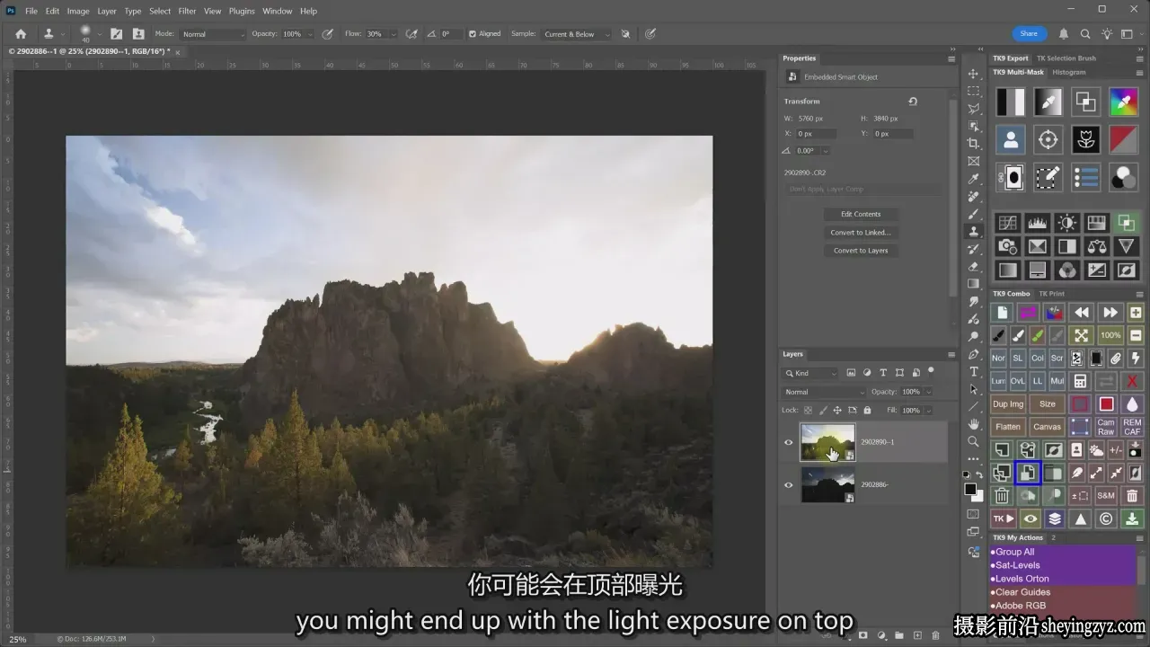 摄影师Sean bagshaw《亮度蒙版》曝光融合+额外章节教程-中英字幕