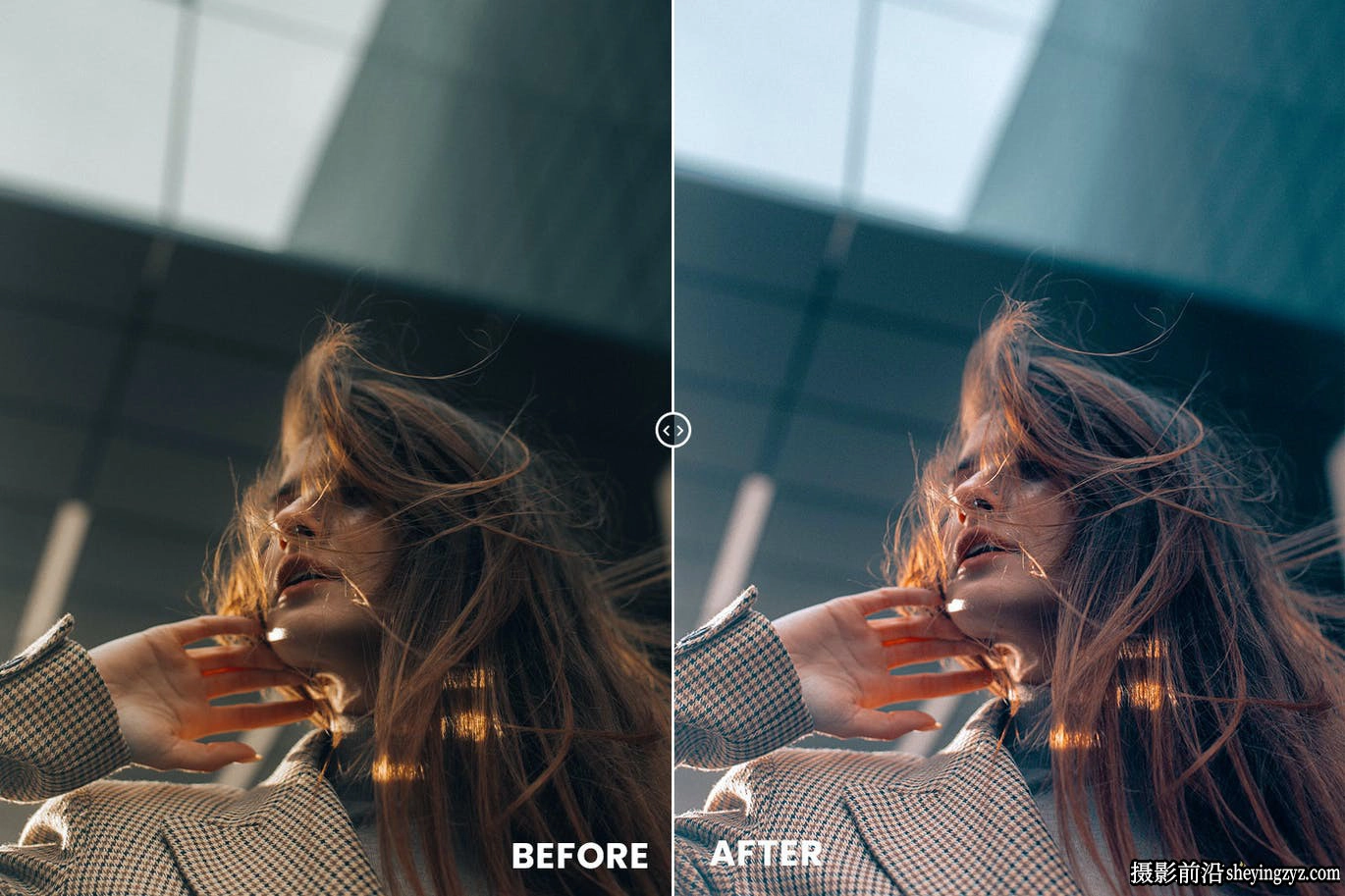 时尚城市街拍人像Lightroom预设 Pastel Blue Tones Preset