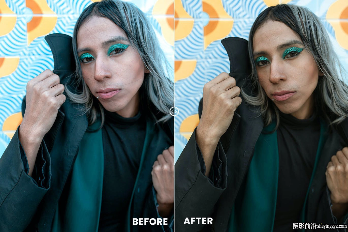 时尚城市街拍人像Lightroom预设 Pastel Blue Tones Preset