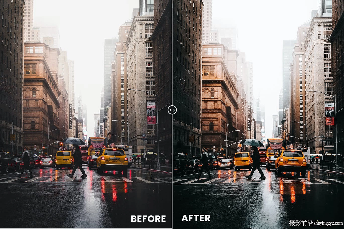 黑金电影城市风光LR预设及PS动作 Moody City Lightrom Presets