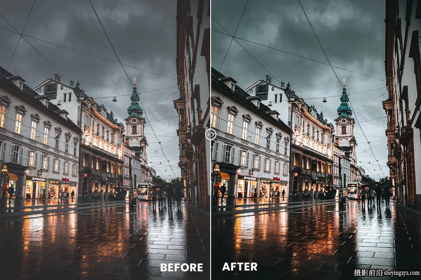 黑金电影城市风光LR预设及PS动作 Moody City Lightrom Presets