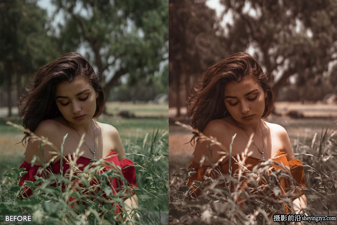 棕色情绪人像LR预设手机调色滤镜 Moody Brown Lightroom Presets
