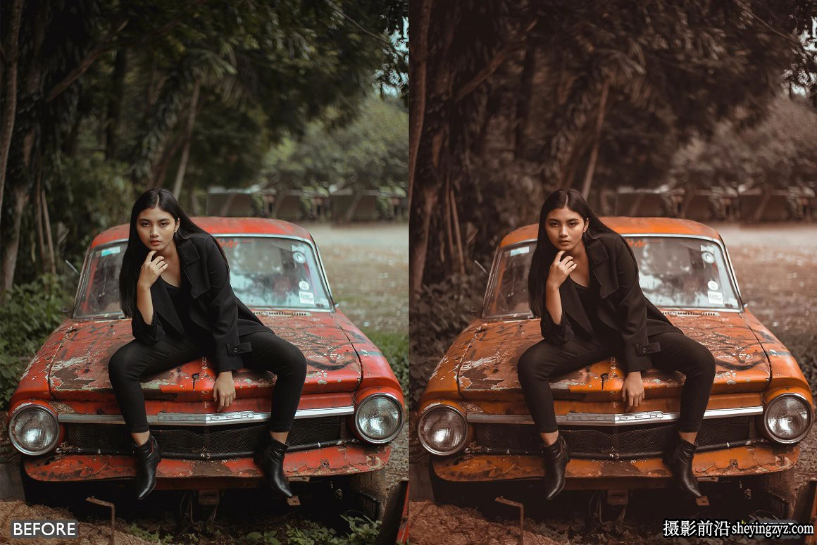 棕色情绪人像LR预设手机调色滤镜 Moody Brown Lightroom Presets