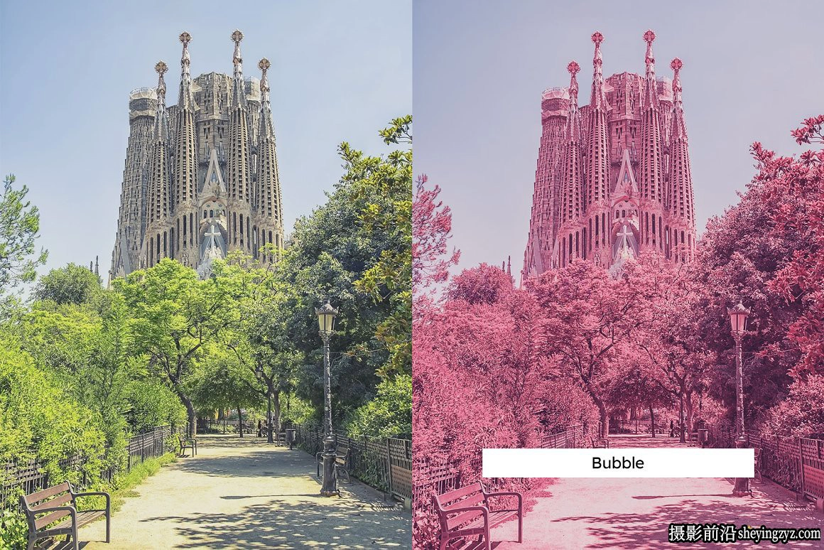 粉色红外电影胶卷负片LR预设LUT预设 Pink Infrared Presets &amp; LUTs