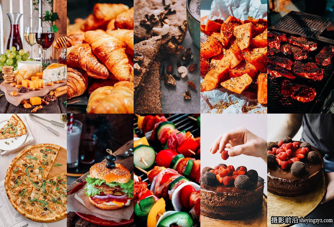 美食食物摄影后期调色Lightroom预设 10 Food Lightroom Presets