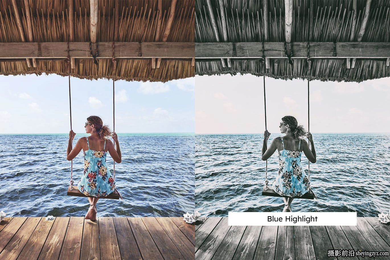 奇幻电影蓝调LR预设/LUT预设 Baby Blue Lightroom Presets LUT