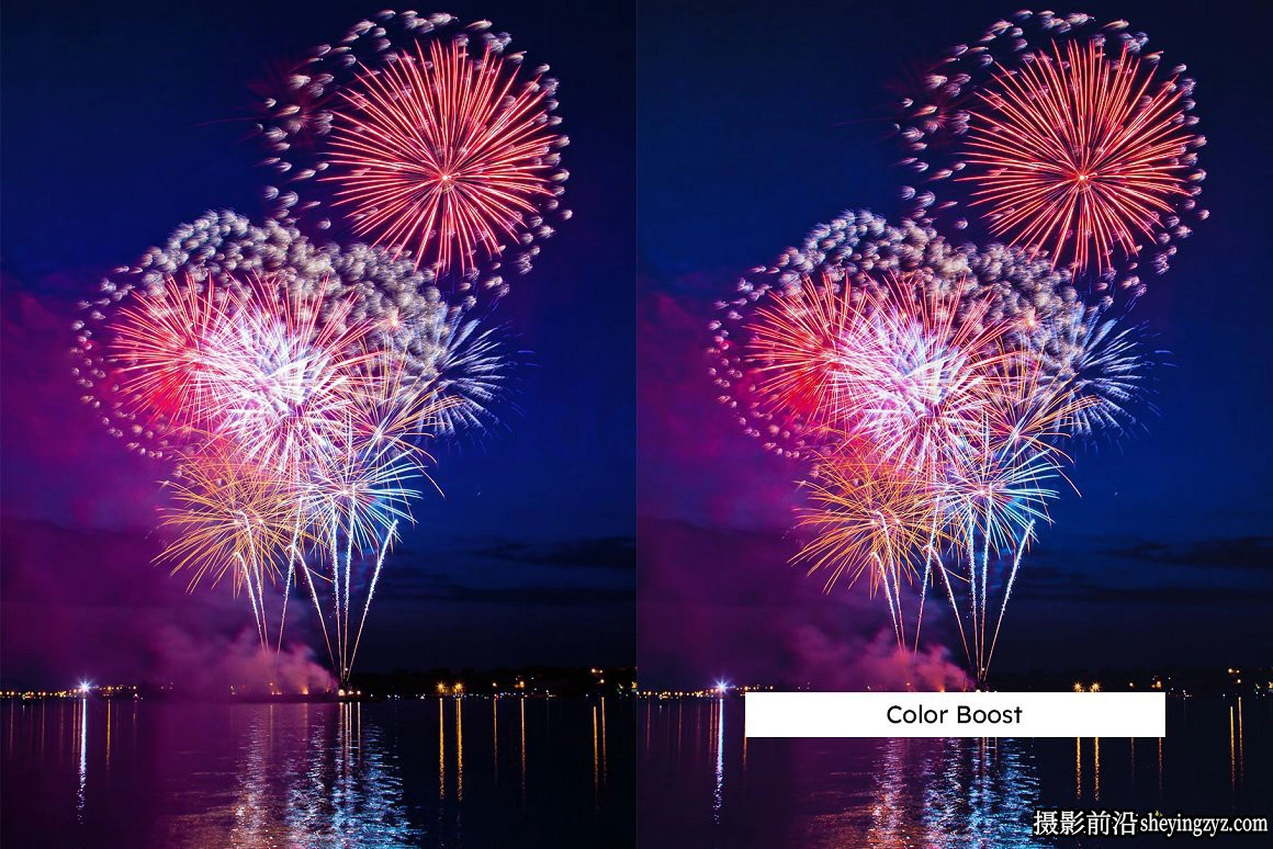 烟花夜景摄影调色LR预设LUT预设 Fireworks Lightroom Presets LUT