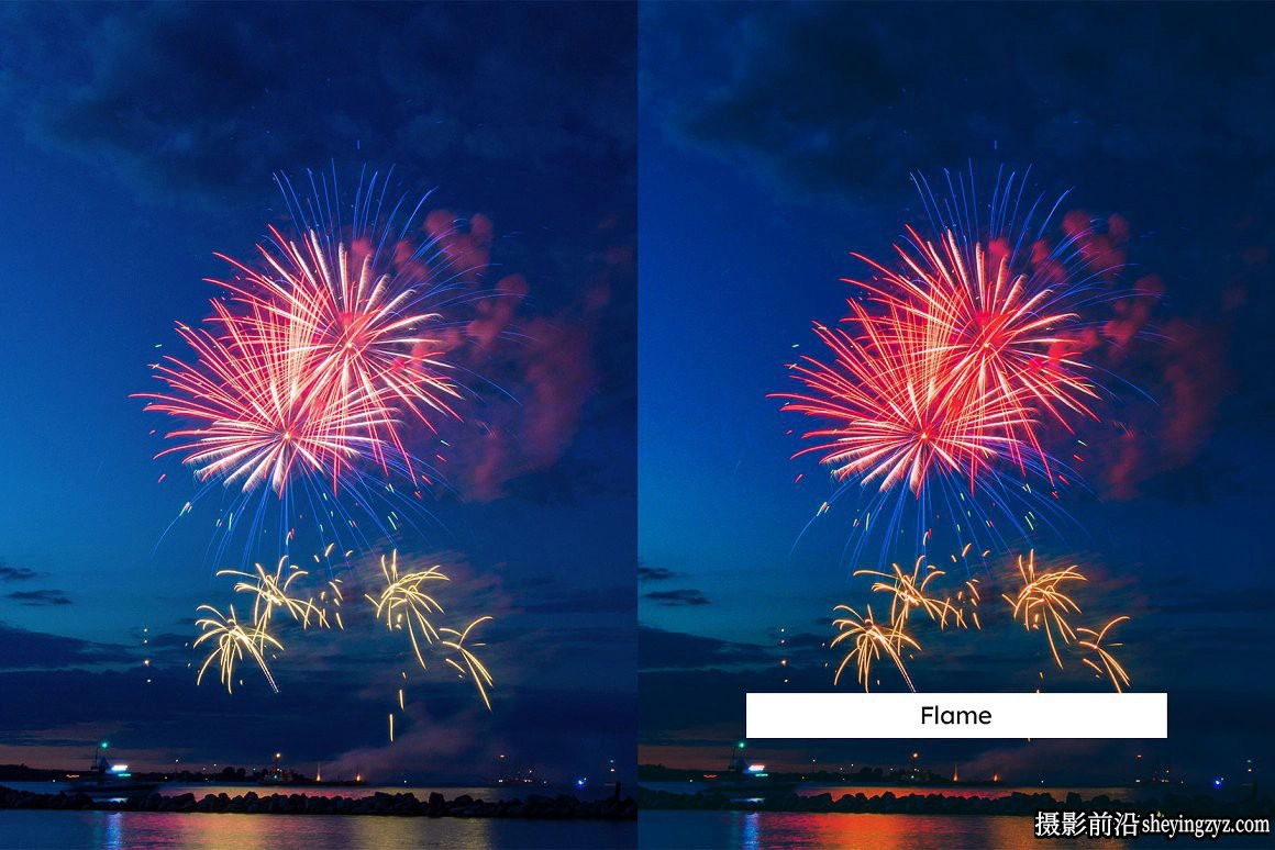 烟花夜景摄影调色LR预设LUT预设 Fireworks Lightroom Presets LUT